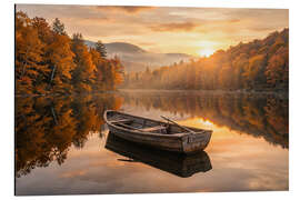 Print på aluminium Small boat - Mango Art