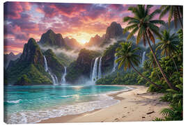 Tableau sur toile Time Island - Mango Art