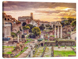 Leinwandbild Ruinen des Forum Romanum - Assaf Frank