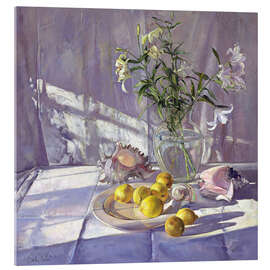 Acrylic print Still Life Flowers and Lemons II - Timothy Easton