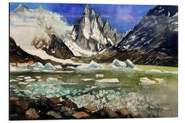 Print på aluminium Patagonia, El Chaltén Laguna Torre - Johann Pickl