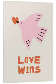 Print på aluminium Love Wins - treechild