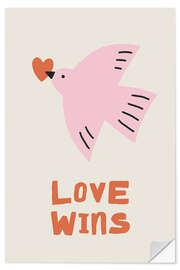 Wall sticker Love Wins