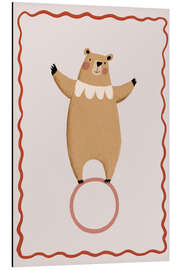 Print på aluminium Balancing Bear - treechild