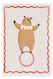 Wandbild Balancierender Bär - treechild