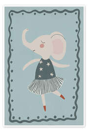 Poster Tanzender Elefant - treechild