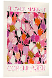Tableau en verre acrylique Flower Market, Copenhagen - treechild