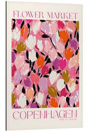 Print på aluminium Flower Market, Copenhagen - treechild