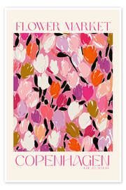 Wandbild Flower Market, Copenhagen - treechild