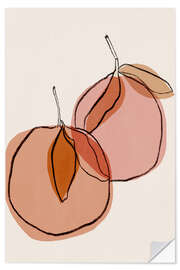 Sticker mural Summer Oranges - treechild