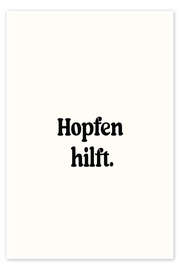 Wandbild Hopfen Hilft - treechild