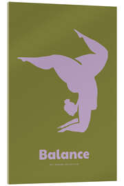 Tableau en verre acrylique Balance No 02 (Yoga) - treechild