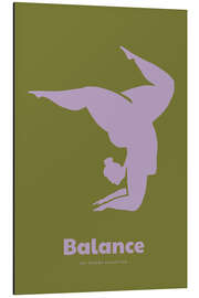 Print på aluminium Balance No 02 (Yoga) - treechild