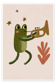 Plakat Frog on the trumpet - treechild