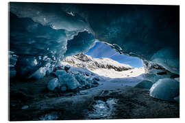 Acrylic print Glacier cave in the Swiss Alps - Marcel Gross