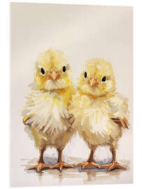 Quadro em acrílico Coolest chicks - Ohkimiko