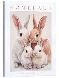 Leinwandbild Homeland - My favorite bunnies - Ohkimiko