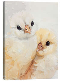 Leinwandbild Kuschelnde Küken - Ohkimiko