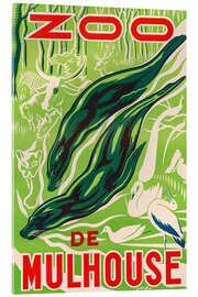 Tableau en verre acrylique Zoo de Mulhouse - Vintage Advertising Collection