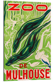 Print på aluminium Zoo de Mulhouse - Vintage Advertising Collection