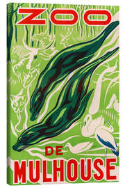 Leinwandbild Zoo de Mulhouse - Vintage Advertising Collection