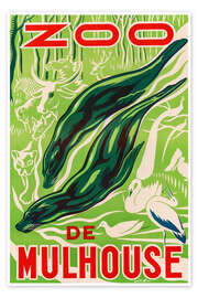 Poster Zoo de Mulhouse - Vintage Advertising Collection