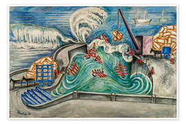 Wandbild Atlantikhafen - Nils von Dardel