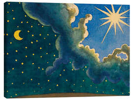 Quadro em tela The Sun, Moon &amp; Stars - Karl Wiener