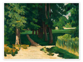 Wandbild Die Avenue at the Jas de Bouffan - Paul Cézanne