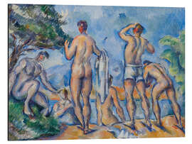 Print på aluminium Bathers, A Male Nude - Paul Cézanne