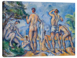 Lærredsbillede Bathers, A Male Nude - Paul Cézanne