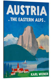 Tableau en aluminium Austria, The Eastern Alps - Karl Wiener