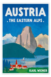 Wandbild Austria, The Eastern Alps - Karl Wiener
