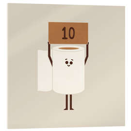 Acrylic print Poo Scoring - HandsOffMyDinosaur