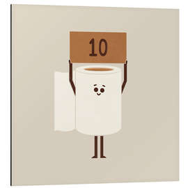 Print på aluminium Poo Scoring - HandsOffMyDinosaur