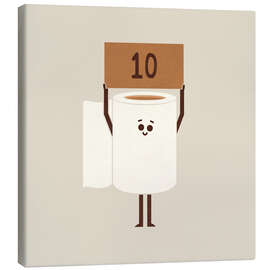 Leinwandbild Poo Scoring - HandsOffMyDinosaur