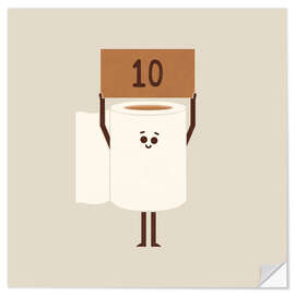 Sticker mural Poo Scoring - HandsOffMyDinosaur