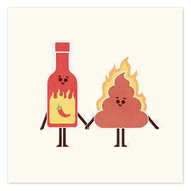 Plakat Hot Sauce Buds - HandsOffMyDinosaur