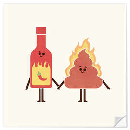 Sticker mural Hot Sauce Buds - HandsOffMyDinosaur