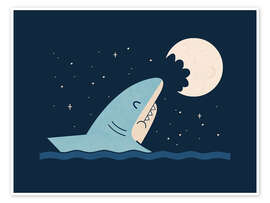 Poster Mondbiss - HandsOffMyDinosaur