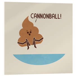 Acrylic print Poo Diving - HandsOffMyDinosaur