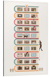 Tableau en aluminium 10 Stories High - HandsOffMyDinosaur