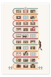 Wandbild 10 Stories High - HandsOffMyDinosaur