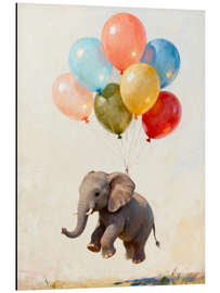 Aluminium print Elephant on Cloud Nine - Softlight Boutique