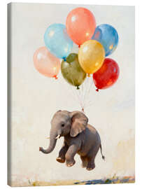 Leinwandbild Elefant auf Wolke Sieben - Softlight Boutique