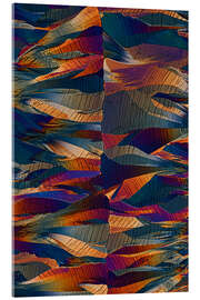 Tableau en verre acrylique In the world of crystals II - Jaroslaw Blaminsky