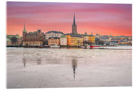 Acrylic print Stockholm skyline in the winter - George Pachantouris