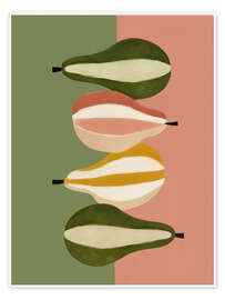 Poster Birnen im Gleichgewicht - Branka Kodžoman