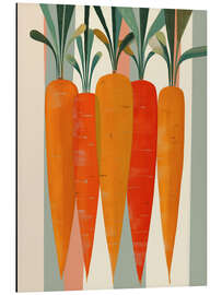 Print på aluminium Carrot Parade - Branka Kodžoman