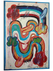 Print på aluminium Clouds, rainbows and tongues - Diego Manuel Rodriguez